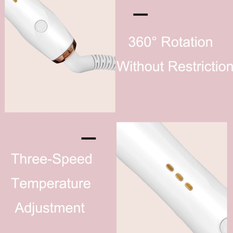 Automatic Curling Iron With Bi-Directional Rotating Ceramic Glaze Coating Hair Care, Plug: US Plug White - free shipping - PMC TechLife - Order now!