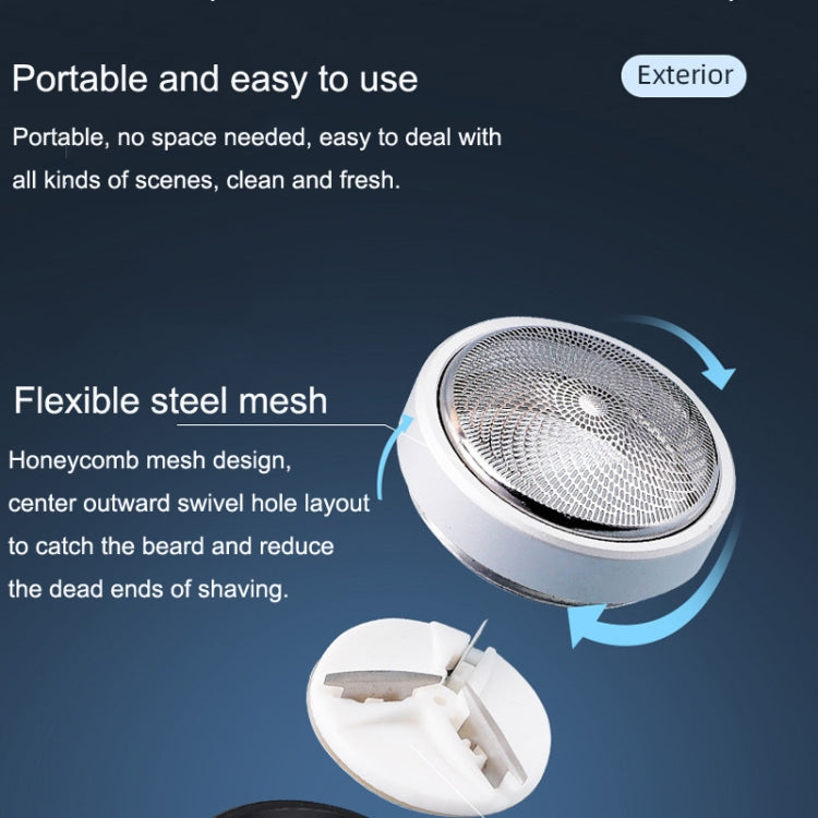 Motorized Men Mini Travel Portable Beard Razor Washable(Green) - Shavers & Accessories by PMC TechLife | Online Shopping South Africa | PMC TechLife | Buy Now Pay Later Mobicred