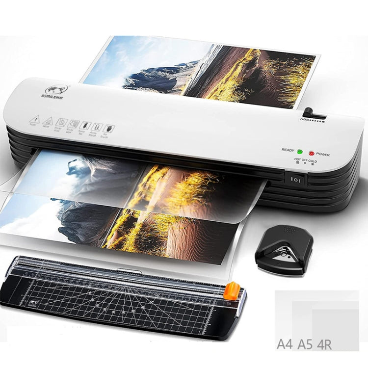 Osmile SL299 A4 Laminator Machine Set With 15 Laminating Pouches Paper Cutter Corner Rounder(US Plug) - free shipping - PMC TechLife - Order now!