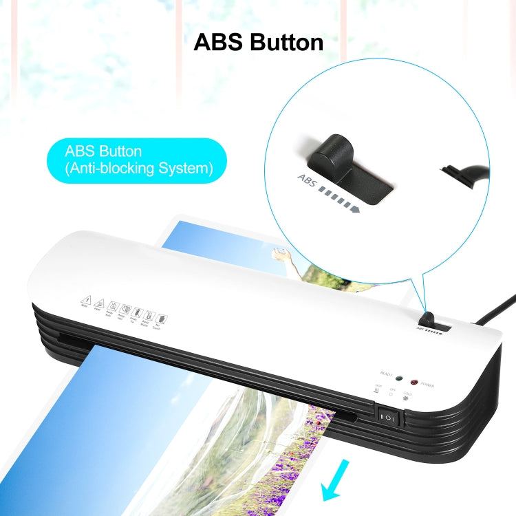 Osmile SL299 A4 Laminator Machine Set With 15 Laminating Pouches Paper Cutter Corner Rounder(EU Plug) - Photo Film Covering Machine by Osmile | Online Shopping South Africa | PMC TechLife | Buy Now Pay Later Mobicred