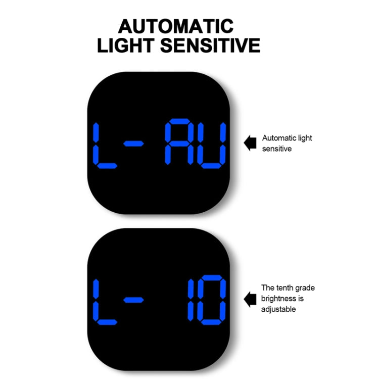 13-Inch LED Acrylic Electronic Clock Large-Screen Square Wall Clock With Timing Temperature Humidity(6632 White Orange) - Wall Clock by PMc TechLife | Online Shopping South Africa | PMc TechLife | Buy Now Pay Later Mobicred