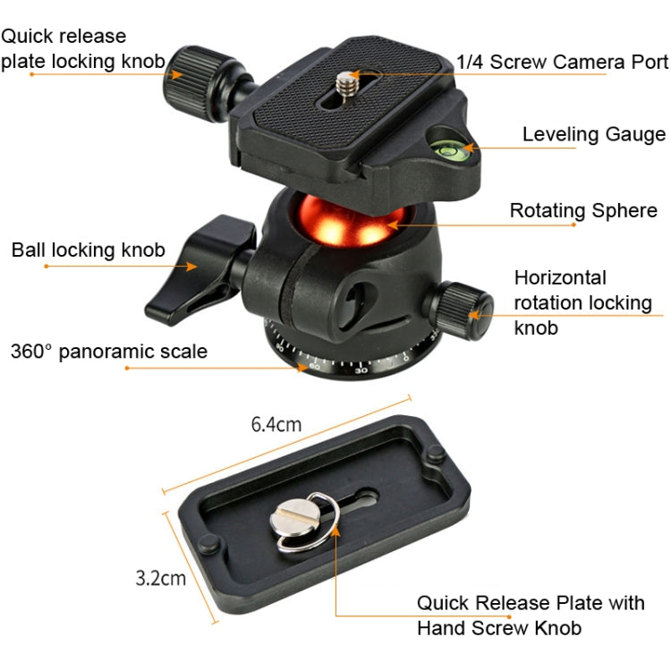 TRIOPO K268+KJ36 DSLR Tripod Photography Stand Portable Cell Phone Micro SLR Tripod - free shipping - PMC TechLife - Order now!