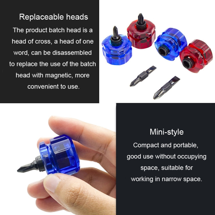 HSD HS-105 Portable Short Handle Phillips And Straight 2 In 1 Screwdriver With Magnetism - free shipping - PMc TechLife - Order now!