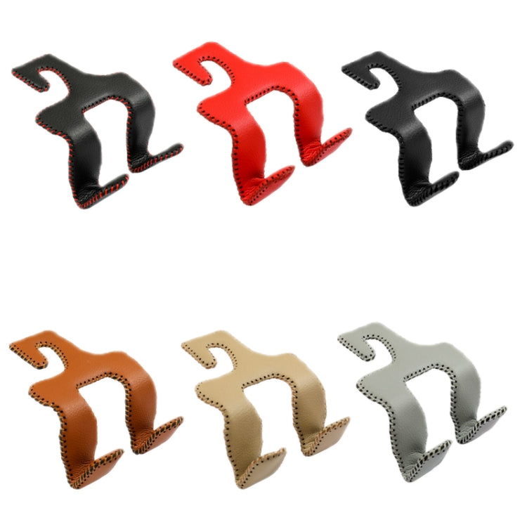 Car Double Hook Stainless Steel Rear Headrest Mobile Phone Holder(Gray) - Auto Fastener & Clips by PMC TechLife | Online Shopping South Africa | PMC TechLife | Buy Now Pay Later Mobicred