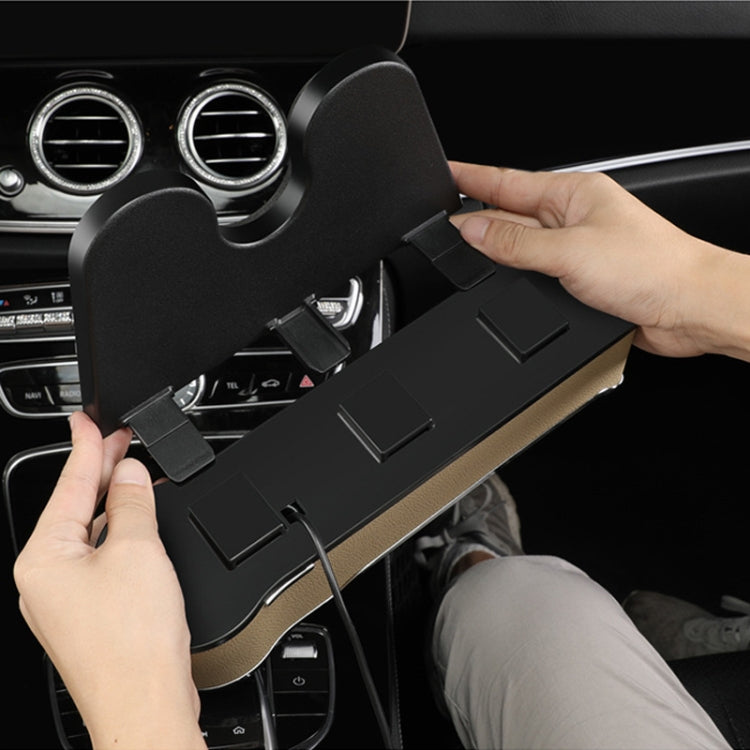 Car Seat Gap Storage Box Multifunctional Mobile Phone USB Charger, Color: QC3.0 Brown - free shipping - PMC TechLife - Order now!