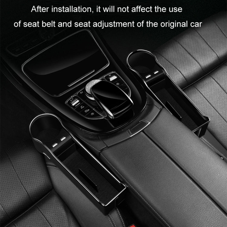 Car Seat Gap Storage Box Multifunctional Mobile Phone USB Charger, Color: QC3.0 Brown - free shipping - PMC TechLife - Order now!