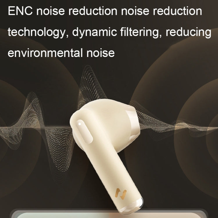 Havit ENC TWS Super Long Battery Life ENC Noise Reduction Wireless Bluetooth Earphones, Spec: S3 Pro (Gold White) - free shipping - PMC Jewellery - Order now!