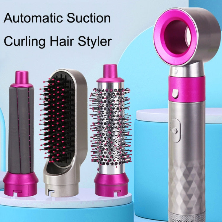 5 In 1 Hot Air Comb Automatic Curling Iron Curling & Straightening Hair Styling Comb Hair Dryer, Power: US Plug - free shipping - PMC TechLife - Order now!