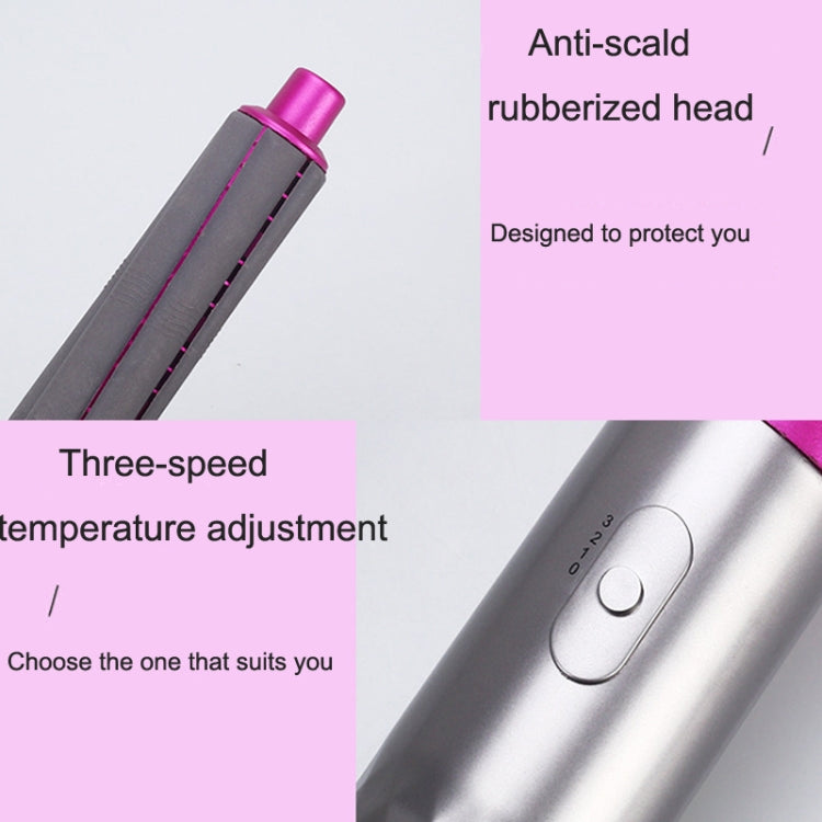5 In 1 Hot Air Comb Automatic Curling Iron Curling & Straightening Hair Styling Comb Hair Dryer, Power: US Plug - free shipping - PMC TechLife - Order now!