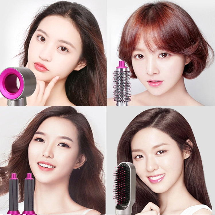 5 In 1 Hot Air Comb Automatic Curling Iron Curling & Straightening Hair Styling Comb Hair Dryer, Power: US Plug - free shipping - PMC TechLife - Order now!