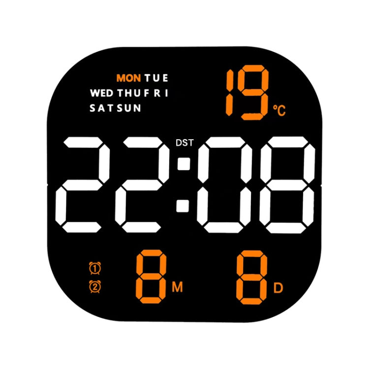 6633 LED Screen Digital Display Timing Desktop Alarm Clock Living Room Hanging Clock(Orange Light) - Wall Clock by PMc TechLife | Online Shopping South Africa | PMc TechLife | Buy Now Pay Later Mobicred