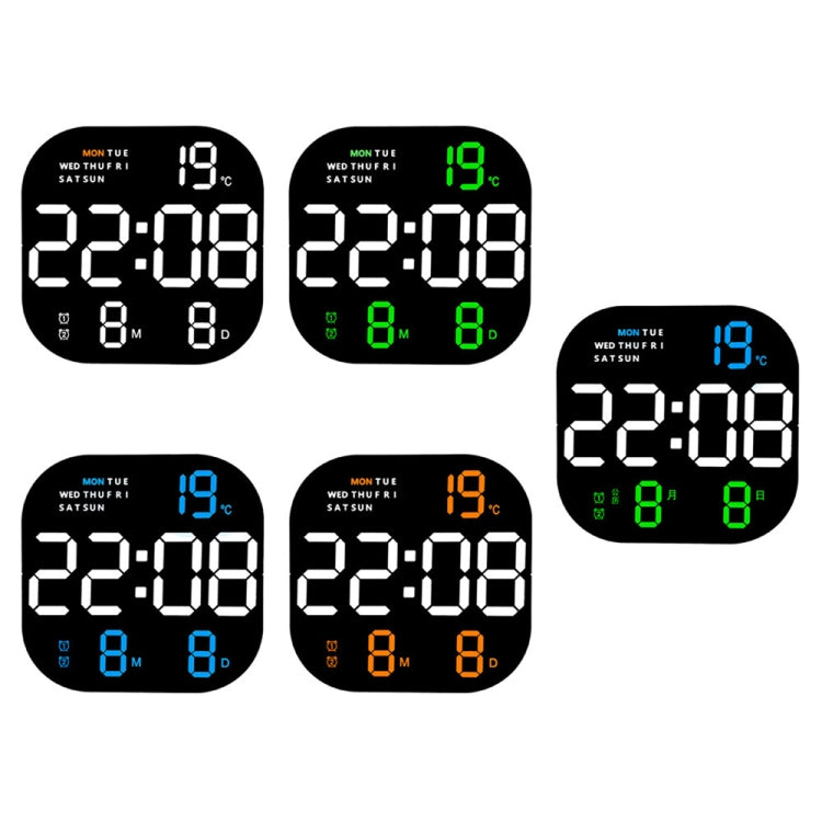 6633 LED Screen Digital Display Timing Desktop Alarm Clock Living Room Hanging Clock(White Light) - Wall Clock by PMc TechLife | Online Shopping South Africa | PMc TechLife | Buy Now Pay Later Mobicred