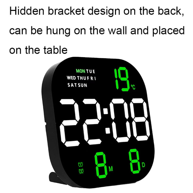 6633 LED Screen Digital Display Timing Desktop Alarm Clock Living Room Hanging Clock(Blue Light) - Wall Clock by PMc TechLife | Online Shopping South Africa | PMc TechLife | Buy Now Pay Later Mobicred