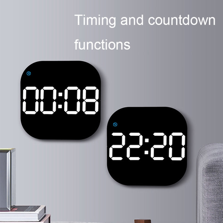 6633 LED Screen Digital Display Timing Desktop Alarm Clock Living Room Hanging Clock(Blue Light) - Wall Clock by PMc TechLife | Online Shopping South Africa | PMc TechLife | Buy Now Pay Later Mobicred