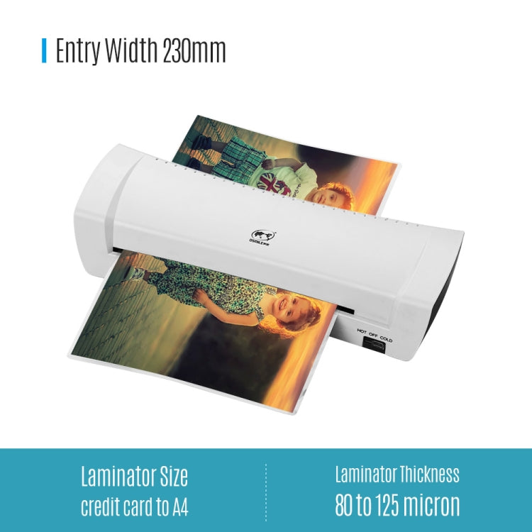 Osmile SL200 A4 Photo Cold and Hot Laminating Machine 340mm/min Speed UK Plug - Photo Film Covering Machine by Osmile | Online Shopping South Africa | PMC TechLife | Buy Now Pay Later Mobicred