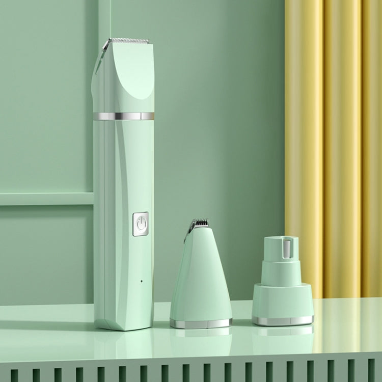 Pet Shaver Cat Dog Paw Hair Clipper Electric Fader, Color: 3 in 1 Green - Electric Clipper by PMC TechLife | Online Shopping South Africa | PMC TechLife | Buy Now Pay Later Mobicred