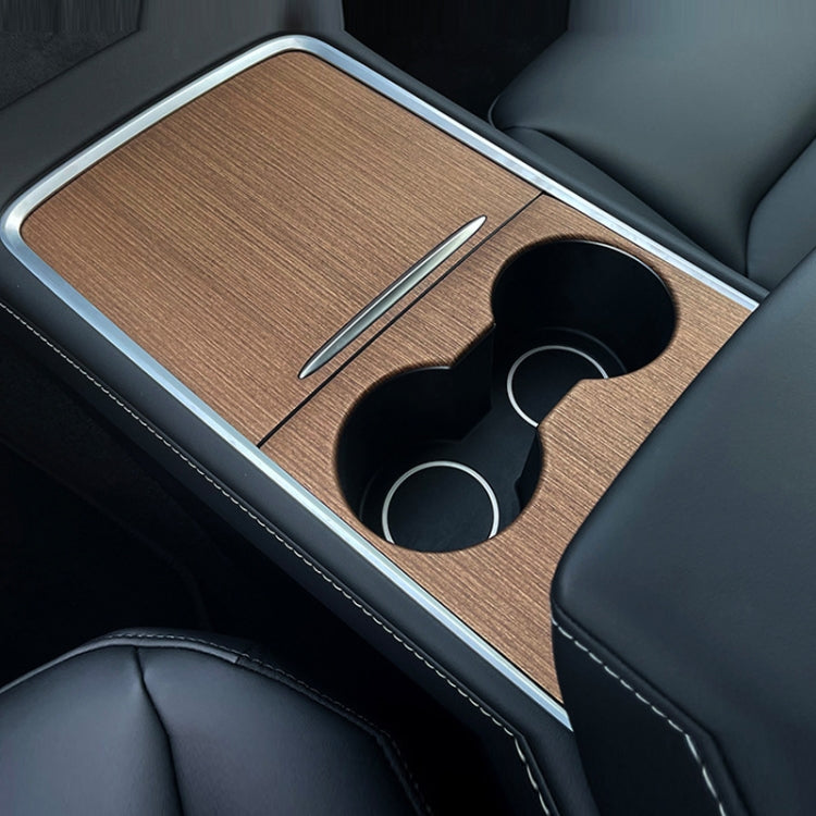 For Tesla Model3/Y Central Control Panel Modification Anti-Scratch Protective Sticker(Log Grain) - Car Interior Mouldings by PMC TechLife | Online Shopping South Africa | PMC TechLife | Buy Now Pay Later Mobicred