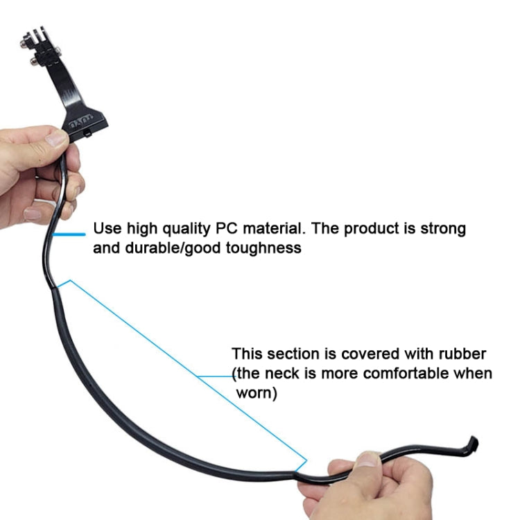 TUYU Camera Neck Holder Mobile Phone Chest Strap Mount  For Video Shooting//POV, Spec: With Phone Clip (Black) - Stand by PMC TechLife | Online Shopping South Africa | PMC TechLife | Buy Now Pay Later Mobicred