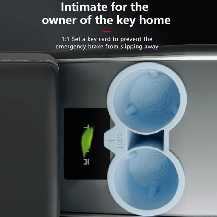 For Tesla Model3/Y Central Control Storage Silicone Cup Stopper(Grey) - Car Drink Holders by PMC TechLife | Online Shopping South Africa | PMC TechLife | Buy Now Pay Later Mobicred