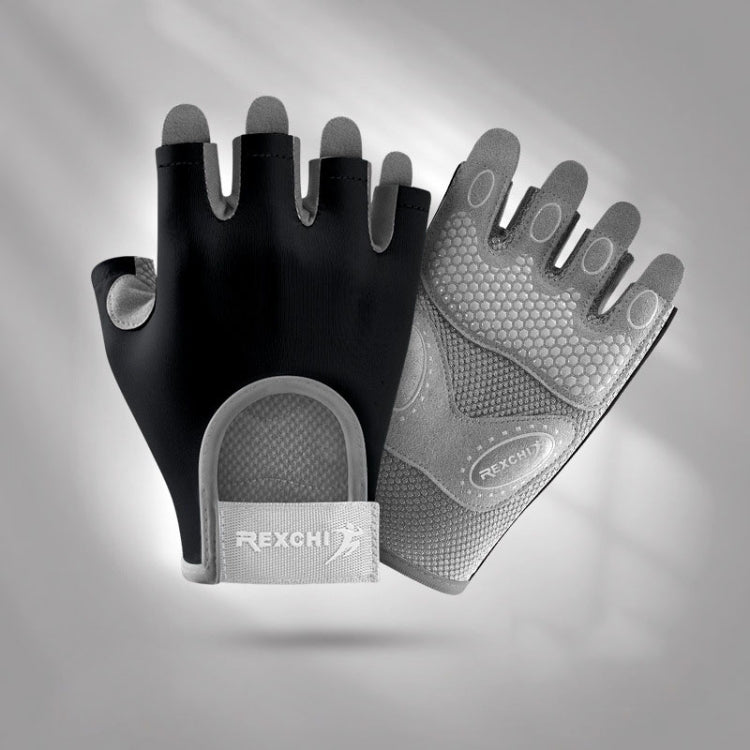 Yoga Sports Gloves Non-slip Shock-absorbing Half-finger Anti-cocoon Gloves, Size: M(Dark Night Black) - Safety Gloves by PMC TechLife | Online Shopping South Africa | PMC TechLife | Buy Now Pay Later Mobicred