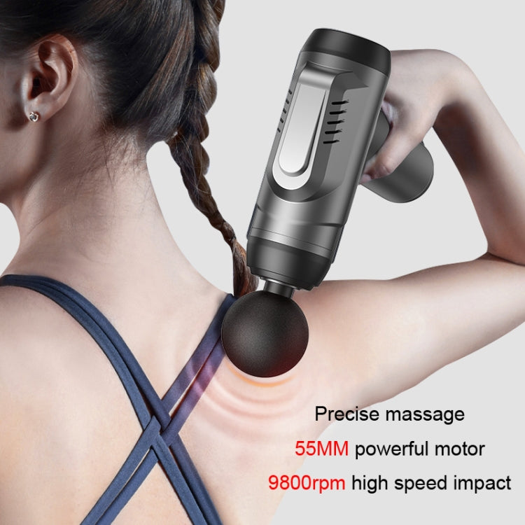 Konka 6 Speed Intelligent Fascia Gauge Muscle Relaxation Massager With 4 Massage Heads(Upgraded Model Gray) - free shipping - PMC TechLife - Order now!