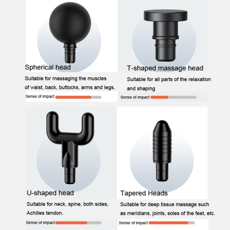 Konka 6 Speed Intelligent Fascia Gauge Muscle Relaxation Massager With 4 Massage Heads(Upgraded Model Gray) - free shipping - PMC TechLife - Order now!