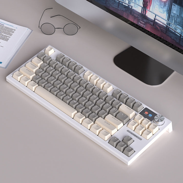 LANGTU LT84 Mechanical Luminous Keyboard, Style: Wireless Tri-Mode RGB Sea-Air Axis Pro ( Whiteout ) - free shipping - PMC Jewellery - Order now!