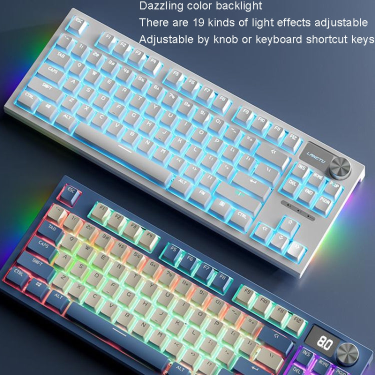 LANGTU LT84 Mechanical Luminous Keyboard, Style: Wireless Tri-Mode RGB Sea-Air Axis Pro (Nightfall) - free shipping - PMC Jewellery - Order now!