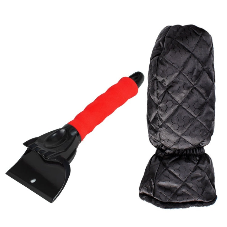 Vehicle Mounted Snow Shovel De-Icer Cleaning Tool, Color: Red+Gloves - Ice Scraper by PMC TechLife | Online Shopping South Africa | PMC TechLife | Buy Now Pay Later Mobicred