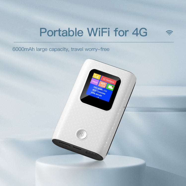 MF905C Asia 4G LTE WIFI Router Portable 6000mAh Charging Treasure Wireless Hotspot 150Mbps Pocket Mobile Modem - Wireless Routers by PMC Jewellery | Online Shopping South Africa | PMC Jewellery | Buy Now Pay Later Mobicred