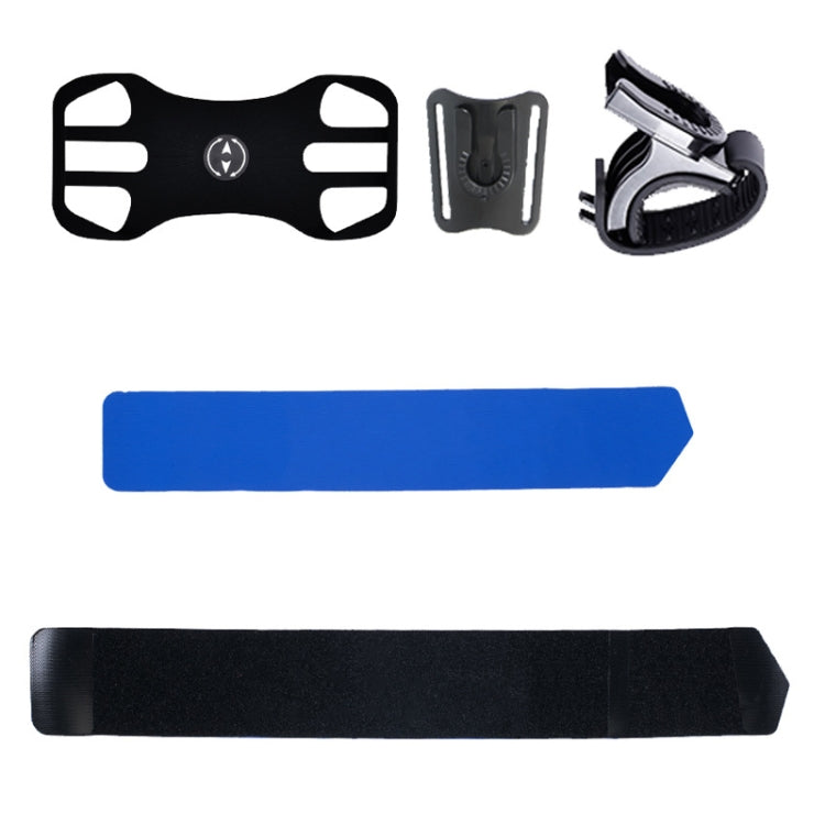 3 In 1 Four Jaws Detachable Swivel Arm Wrist Strap Bicycle Holder For 4.5-6.5 inch Phones(Blue) - Other by PMC TechLife | Online Shopping South Africa | PMC TechLife | Buy Now Pay Later Mobicred