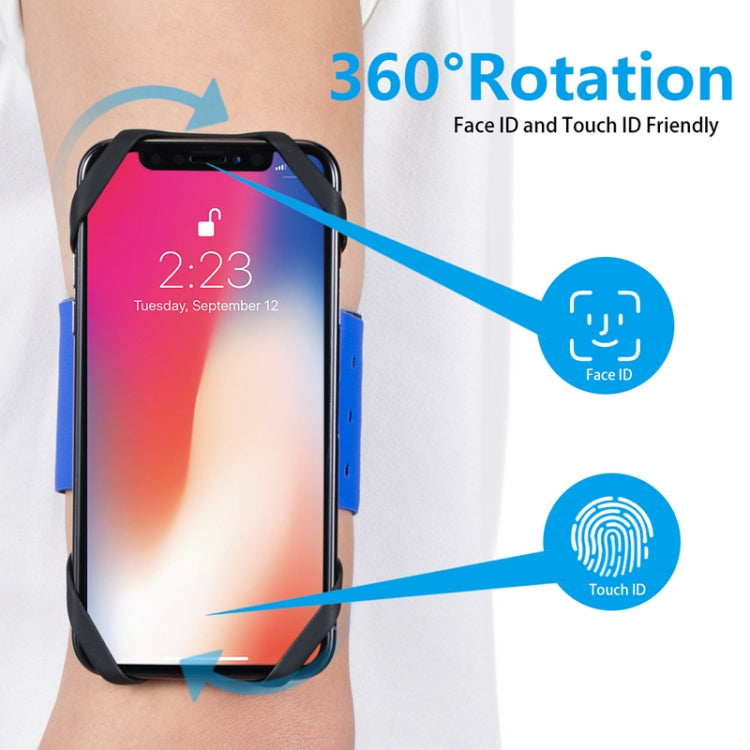 3 In 1 Four Jaws Detachable Swivel Arm Wrist Strap Bicycle Holder For 4.5-6.5 inch Phones(Blue) - Other by PMC TechLife | Online Shopping South Africa | PMC TechLife | Buy Now Pay Later Mobicred