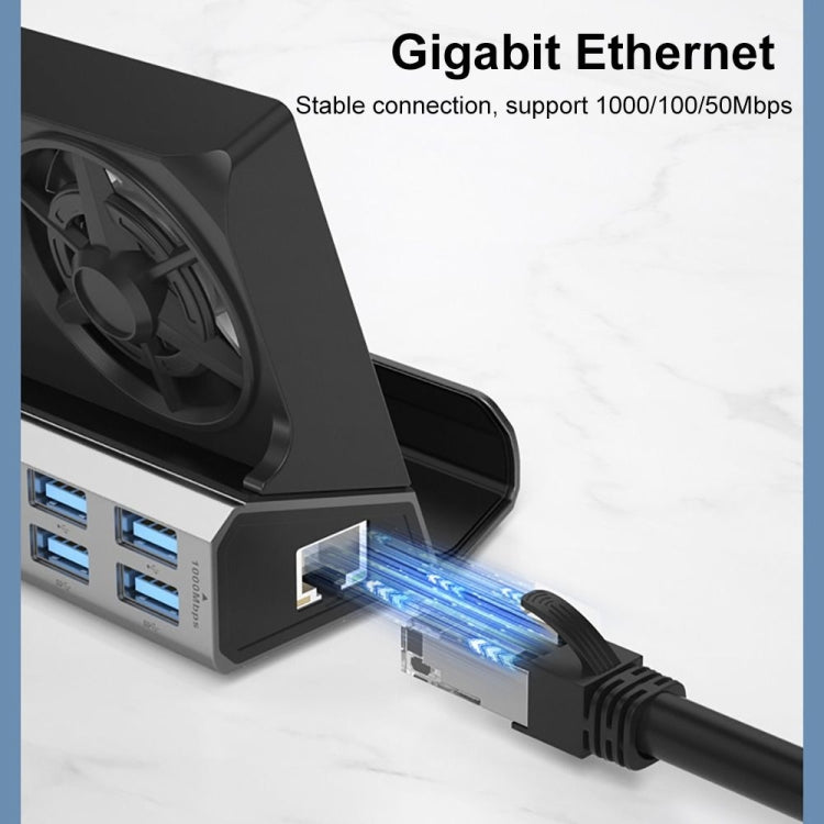 6 -in -1 For ASUS ROG Ally 100W PD Charging Game Console Stand Multifunctional USB 3.0 Docking Station - free shipping - PMC Jewellery - Order now!