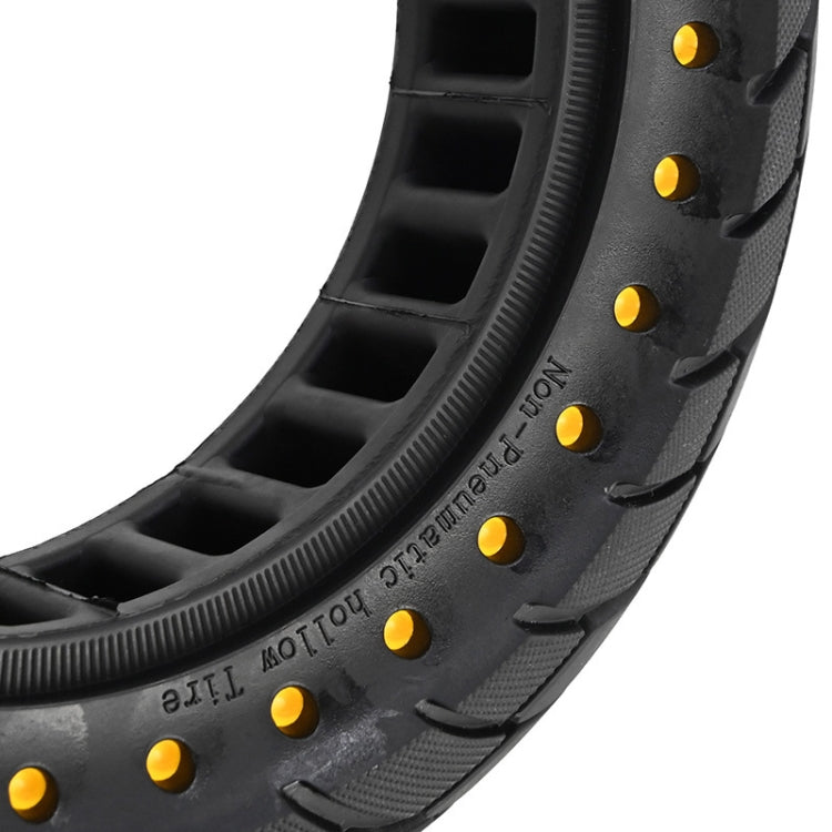 For Ninebot MAX G30 Electric Scooter 10x2.5 Inflatable Honeycomb Solid Run-flat Tire(44mm Slot Yellow) - Accessories & Parts by PMc TechLife | Online Shopping South Africa | PMc TechLife | Buy Now Pay Later Mobicred