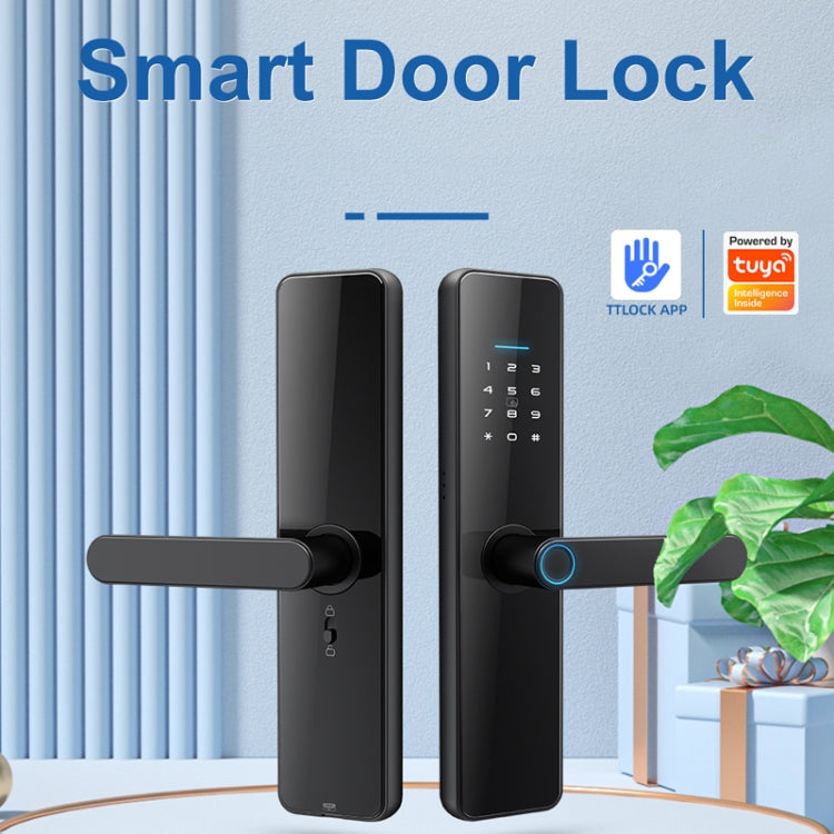 C91 Tuya Smart WiFi Password Fingerprint Electronic Door Lock(Bronze) - Door Lock by PMc TechLife | Online Shopping South Africa | PMc TechLife | Buy Now Pay Later Mobicred