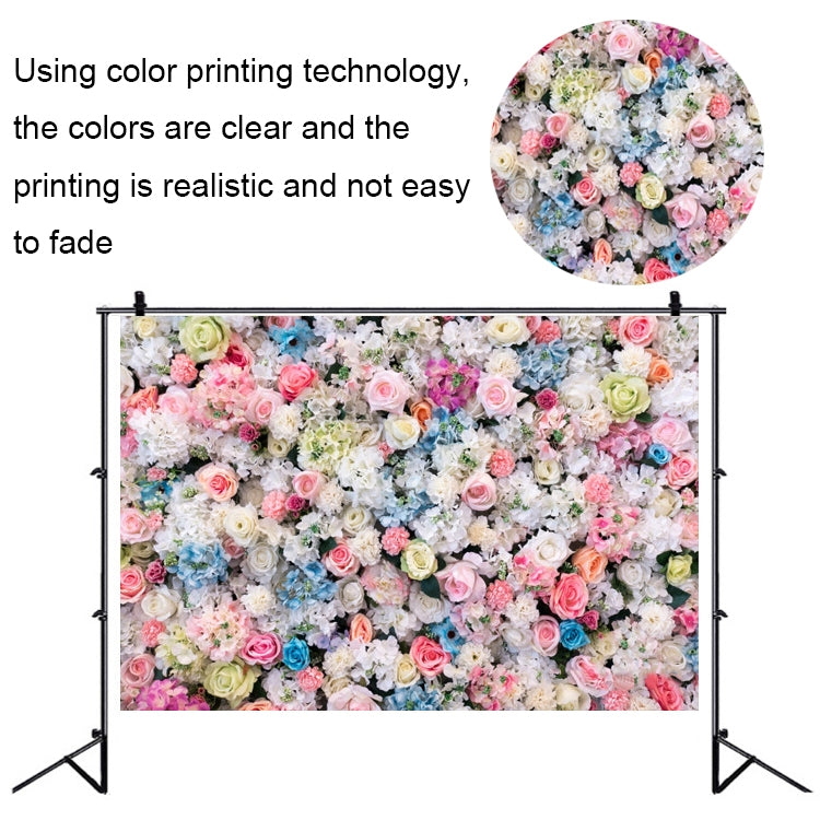 2.1 X 1.5m Festive Photography Backdrop 3D Wedding Flower Wall Hanging Cloth, Style: C-1889 - free shipping - PMC TechLife - Order now!