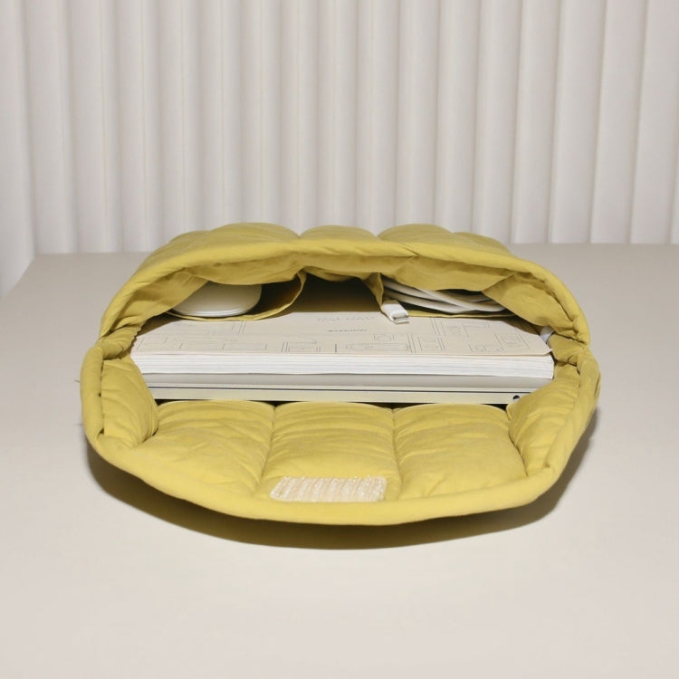 15.6-16 inch Flat Cotton Embroidery Inner Bag Lightweight Space Cotton Protective Case(Orange Pink) - 15 inch by PMC Jewellery | Online Shopping South Africa | PMC Jewellery | Buy Now Pay Later Mobicred