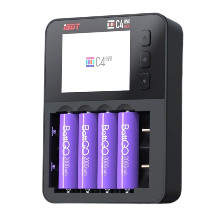 ISDT C4 EVO NiMH/NiCd Cylindrical Lithium Battery Smart Charger(Black) - free shipping - PMC Jewellery - Order now!