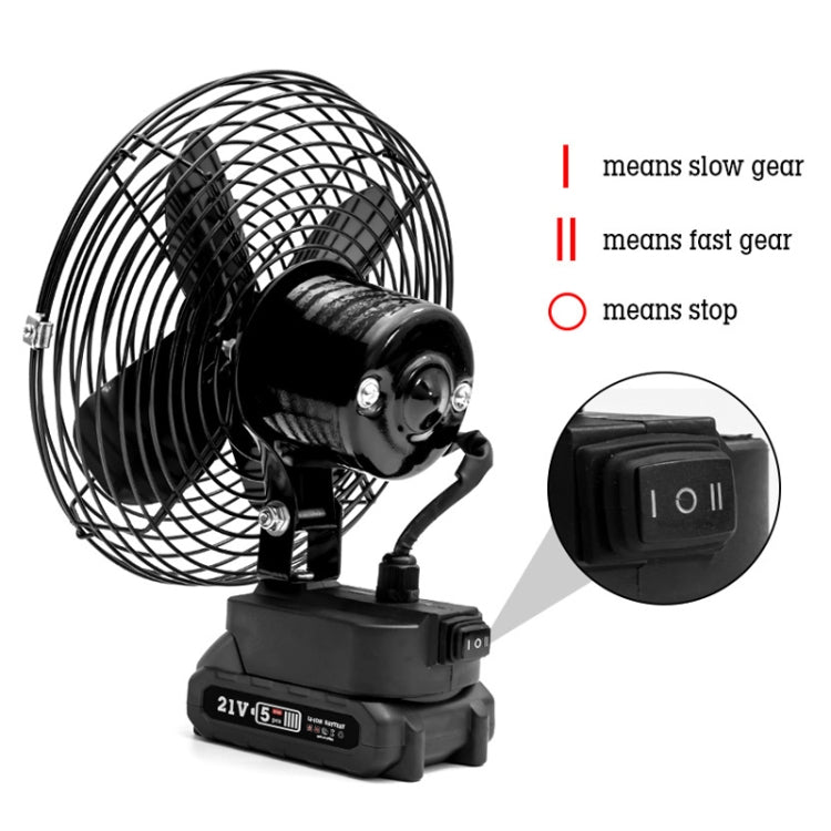 HILDA Portable Powerful Fan Outdoor Hair Dryer, With EU Plug Adaptor, Style: 8 inch With 2 Battery (3000mAh) - free shipping - PMC TechLife - Order now!