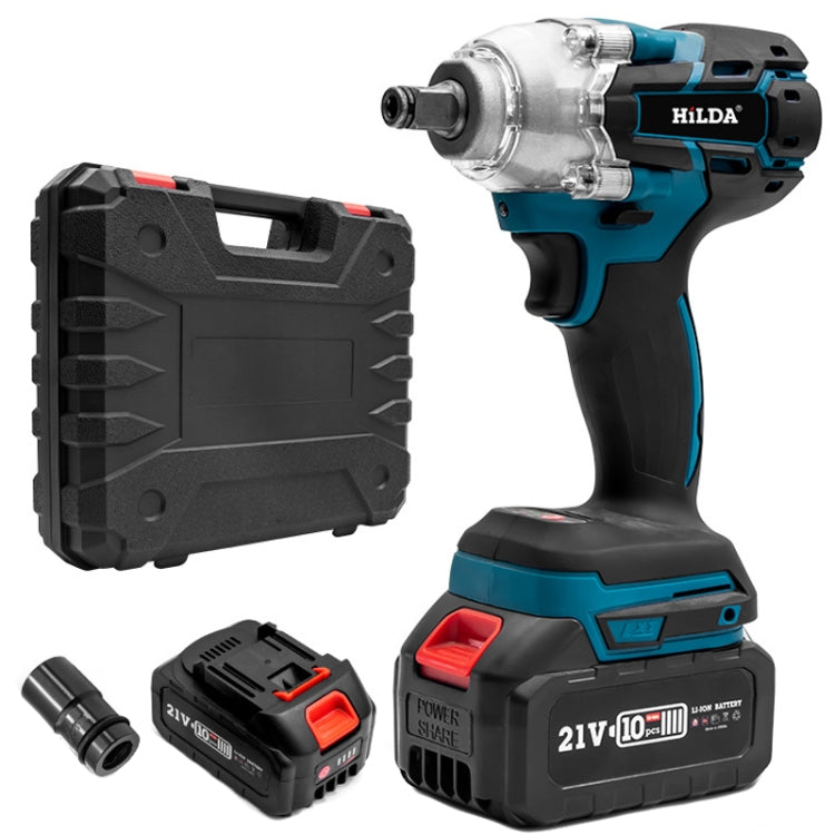 HILDA Motorized Wrenches Lithium Repair Parts With 22mm Socket, EU Plug, Model: Blue With 2 Battery+1 Charger(3000mAh) - free shipping - PMC TechLife - Order now!