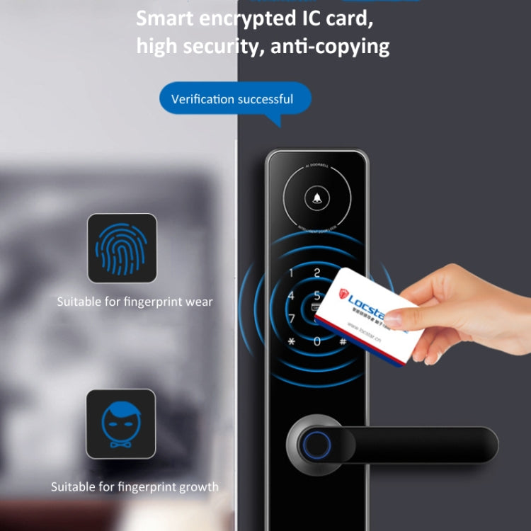 A60 Smart Fingerprint Password Door Lock With Doorbell, Spec: Basic Version Gold - Door Lock by PMc TechLife | Online Shopping South Africa | PMc TechLife | Buy Now Pay Later Mobicred