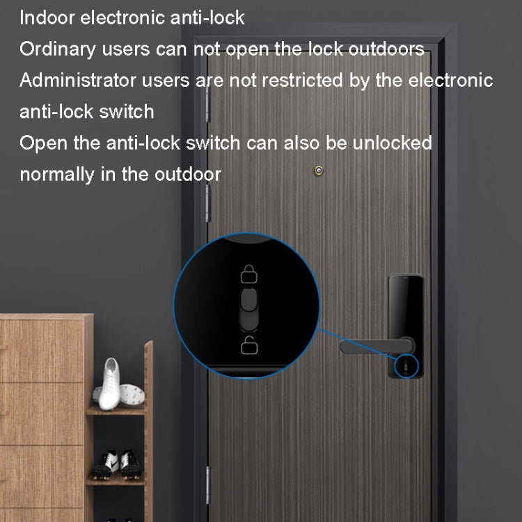 C89 Smart Fingerprint Password Lock Home Indoor Door TUYA System Lock(Silver) - Door Lock by PMc TechLife | Online Shopping South Africa | PMc TechLife | Buy Now Pay Later Mobicred