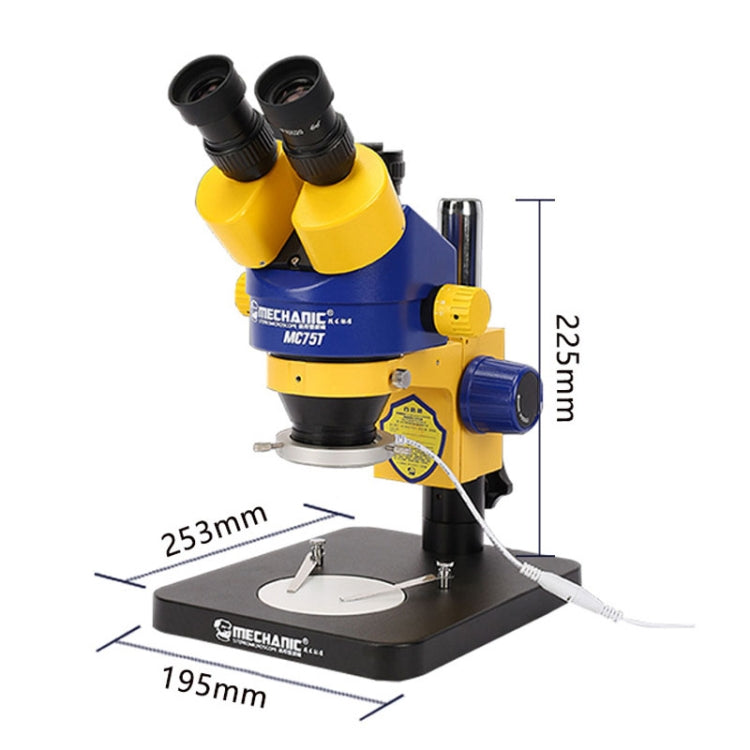 MECHANIC MC-75TimatX Trinocular Stereo Microscope Industrial Grade Can Connect To HD Display - free shipping - PMC Jewellery - Order now!