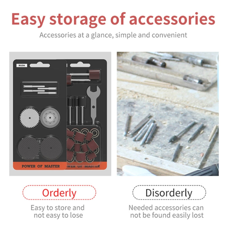 HILDA 37pcs /Set Polishing Angle Mill Accessories Grinding Accessories Set - Abrasive Tools & Accessories by HILDA | Online Shopping South Africa | PMC TechLife | Buy Now Pay Later Mobicred