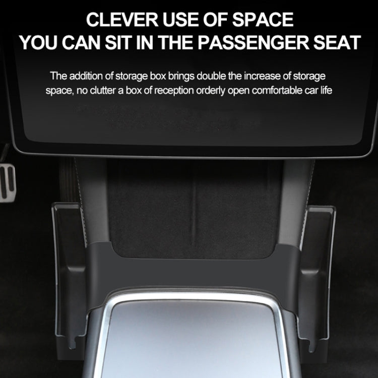 For Tesla Model Y / 3 Center Side Storage Box Side Organizer Saddle Box Interior Modification Accessories - Stowing Tidying by PMC TechLife | Online Shopping South Africa | PMC TechLife | Buy Now Pay Later Mobicred