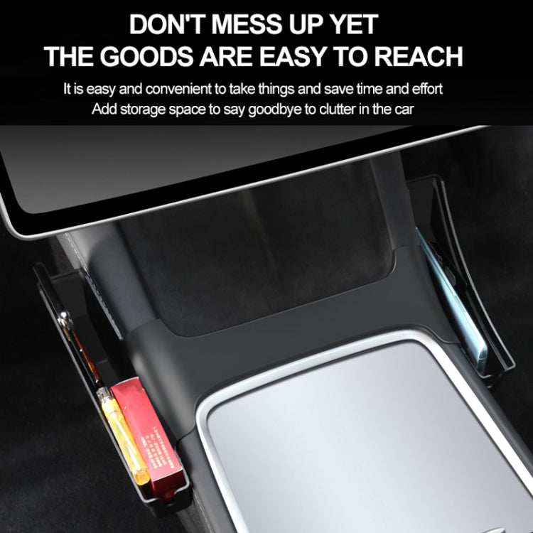 For Tesla Model Y / 3 Center Side Storage Box Side Organizer Saddle Box Interior Modification Accessories - Stowing Tidying by PMC TechLife | Online Shopping South Africa | PMC TechLife | Buy Now Pay Later Mobicred