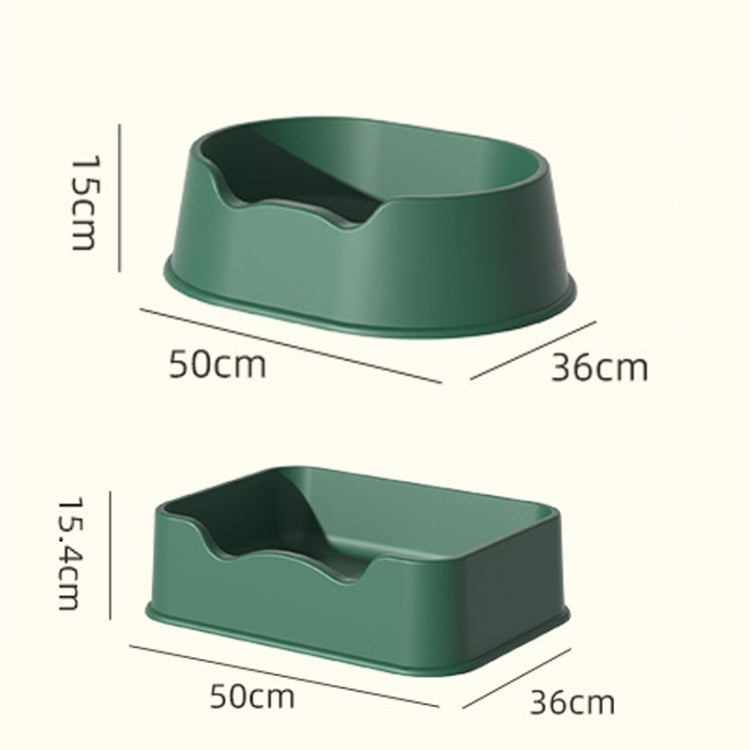 Open Litter Pan Large Capacity Plastic Pet Kennel, Model: Square Purple - Beds by PMC TechLife | Online Shopping South Africa | PMC TechLife | Buy Now Pay Later Mobicred