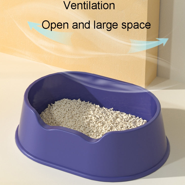 Open Litter Pan Large Capacity Plastic Pet Kennel, Model: Square Purple - Beds by PMC TechLife | Online Shopping South Africa | PMC TechLife | Buy Now Pay Later Mobicred