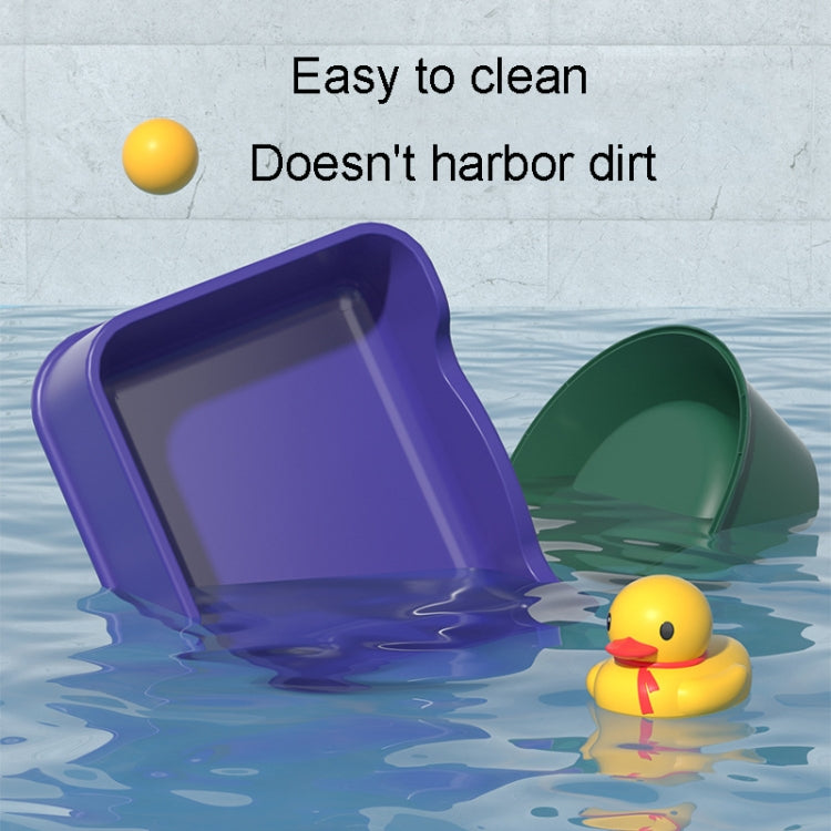 Open Litter Pan Large Capacity Plastic Pet Kennel, Model: Square Purple - Beds by PMC TechLife | Online Shopping South Africa | PMC TechLife | Buy Now Pay Later Mobicred