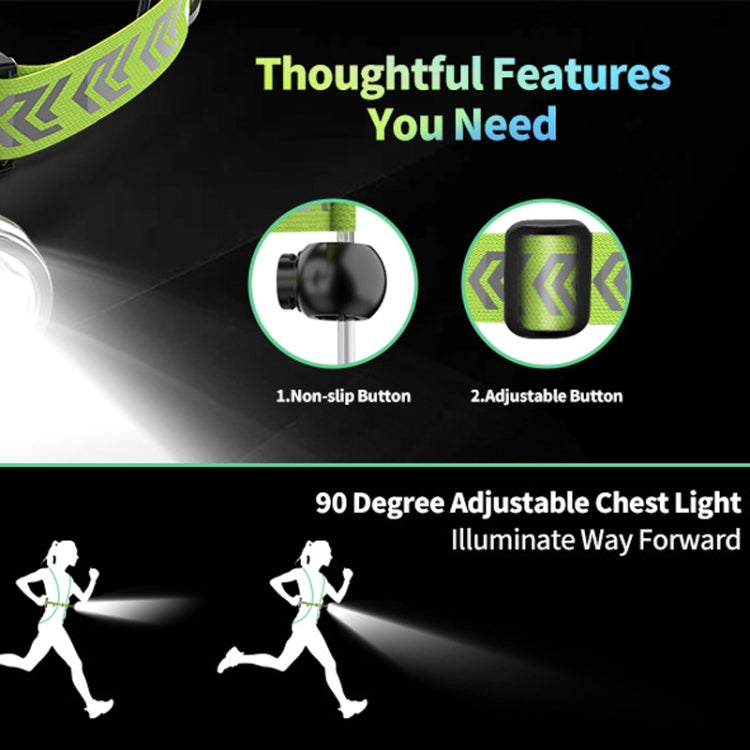 LED Running Lights Outdoor Sports Walking Riding Warning Lighting Vest Night Running Night Fishing Lights(White) - Camping Lighting by PMc TechLife | Online Shopping South Africa | PMc TechLife | Buy Now Pay Later Mobicred